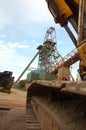 Industrious South Crofty tin mine Royalty Free Stock Photo