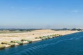 Industry along west side of Suez canal Royalty Free Stock Photo