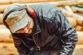 Construction worker at work Royalty Free Stock Photo