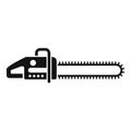 Industry chainsaw icon, simple style