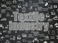 Industry concept: Textile Industry on School board background