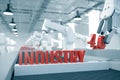 Industry 4.0 concept with robotics Royalty Free Stock Photo