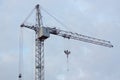 industry crane at cloudy sky