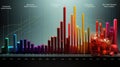 industry data bar graph Royalty Free Stock Photo