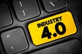 Industry 4.0 (Fourth Industrial Revolution) 4IR conceptualizes rapid change to technology, industries