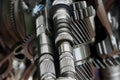 Industry gears engineering and industry or concepts such mechanical transmissions Royalty Free Stock Photo