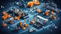 Industry 4.0 in Isometric Art A Look at Automation and Innovation