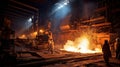 industry metallurgical steel mill