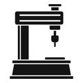 Industry milling machine icon, simple style