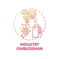 Industry ombudsman concept icon Royalty Free Stock Photo