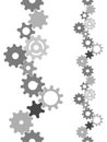 Industry Technology Gears Vertically Tiling Border Royalty Free Stock Photo