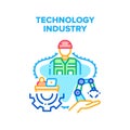 Industry Technology Vector Concept Illustration