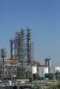 Detailed part view, industrial complex of oil refinery