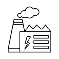 Industry Vector Icon which can easily modify or edit Royalty Free Stock Photo