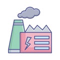 Industry Vector Icon which can easily modify or edit Royalty Free Stock Photo