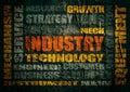 Industry word cloud concept
