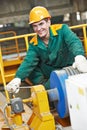 Industry worker technician repairman with spanner Royalty Free Stock Photo