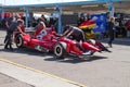 Indy Car open wheel race car testing