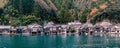 Ine-Cho and Funaya houses at Ine bay in Autumn.