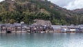 Ine-Cho and Funaya houses at Ine bay in Autumn.