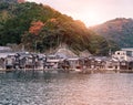 Ine-Cho and Funaya houses at Ine bay, Kyoto, Japan