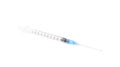 Ine milliliter insulin syringe isolated