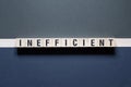 Inefficient word concept on cubes