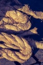 inen rope as a thread background Royalty Free Stock Photo