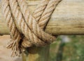 Inen rope as a thread background Royalty Free Stock Photo