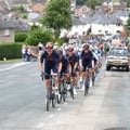 The Peloton on the 2021 AJ Bell Tour of Britain Royalty Free Stock Photo