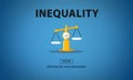 Inequality Imbalance Victims Prejudice Bias Concept