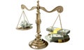 Inequality Scales Of Justice Income Gap USA Royalty Free Stock Photo