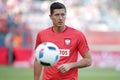 Inernational Friendly football game Robert Lewandowski Royalty Free Stock Photo