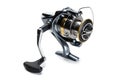 Inertialess fishing reel modern model Royalty Free Stock Photo