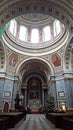 An inetiror panoramic view of Esztergom Basilica