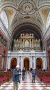 An inetiror panoramic view of Esztergom Basilica