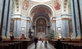 An inetiror panoramic view of Esztergom Basilica