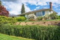 Inexpensive family house on sunny day in British Columbia, Canada