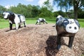 Infamous concrete cows in Milton Keynes