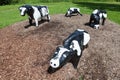 Infamous concrete cows in Milton Keynes