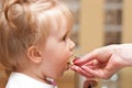 Infant Being Fed by Mother Royalty Free Stock Photo