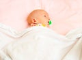 Infant in blanket Royalty Free Stock Photo