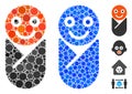 Infant Composition Icon of Round Dots