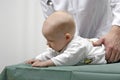 Infant with a doctor Royalty Free Stock Photo