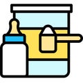 Infant formula icon, Supermarket and Shopping mall related vector