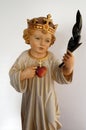 Infant Jesus, king of the world with sacred heart