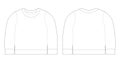 Infant t-shirt illustration. Sweatshirt sketch template front and back view