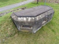 Infantry casemate bunker pillbox concrete fortress Royalty Free Stock Photo