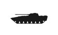 Infantry fighting vehicle icon. war and army symbol. isolated vector image
