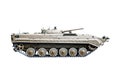 Infantry fighting vehicle isolated on a white background